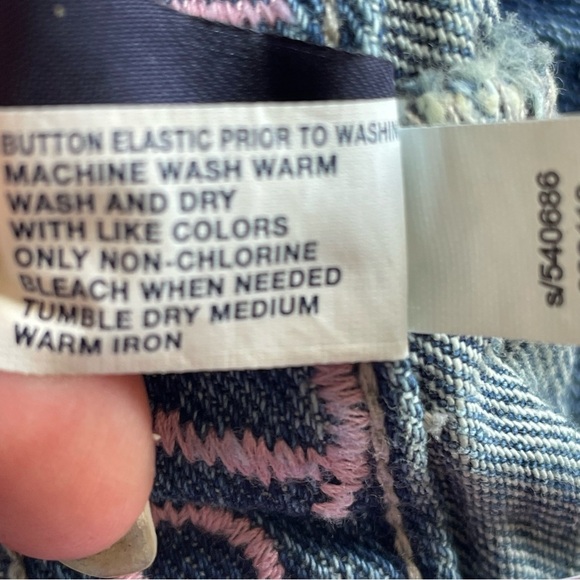 GAP Baby GAP Capri Jeans Embroidered Adjustable NWT - Picture 8 of 10